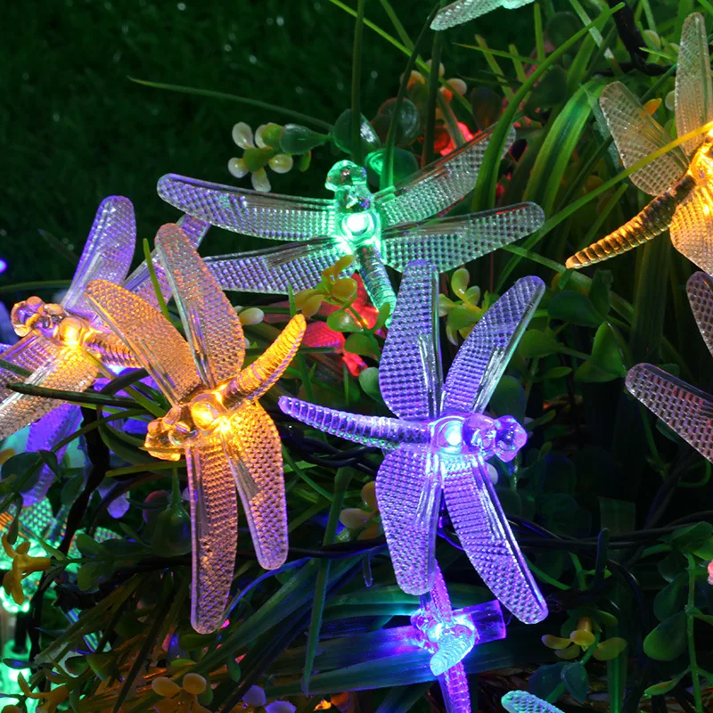 

LED Dragonfly Modeling Battery Box String Lights Room Decoration Christmas ri cai Lamp