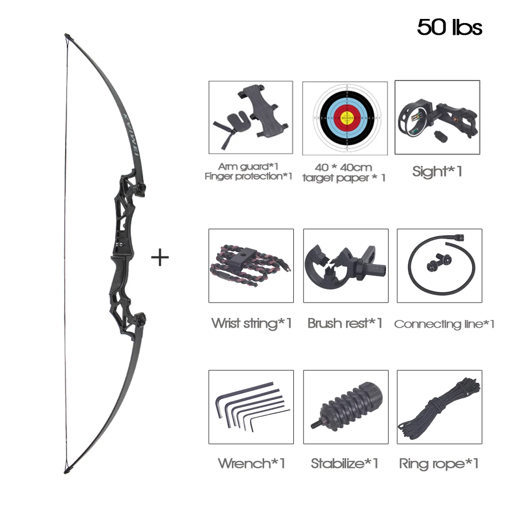 Preise 30 50lbs Professionelle Recurve Bogen Leistungsstarke Jagd Bogenschießen Bogen Pfeil Gerade Bogen Outdoor Jagd Schießen Sport Hochwertige
