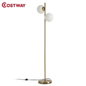 

COSTWAY 65" LED Floor Lamp with 2 Light Bulbs & Foot Switch EP24390