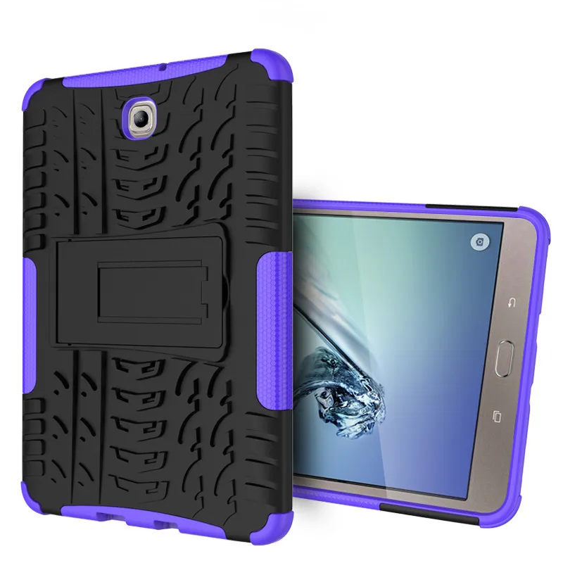 Яркий ударопрочный ТПУ+ ПК Гибридный бронированный чехол с подставкой для samsung Galaxy Tab S2 T715 T710 8,0 дюймов чехол для планшета+ Flim