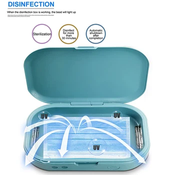 

2020 Sterilizer For Manicure Instruments Disinfection Esterilizador Manicure UV LED Nail Tools Nail Tweezers Disinfector Box