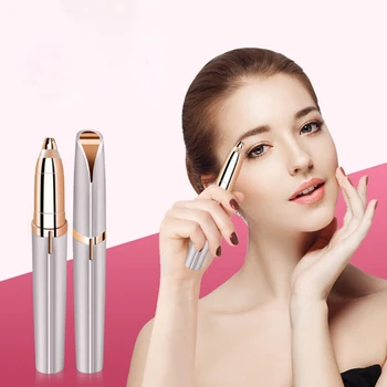 

USB Rechargeabl Lipstick Eyebrow Trimmer Electric Eyebrow Pencil Tool Head Accessories Electric Hair Remover Makeup For Eyebrows
