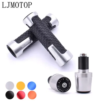 

Motorcycle Barracuda 7/8" Rubber Handlebar Grips Bar Ends Caps Plug For YAMAHA XMAX 125/250/300/400 Iron Max NMAX 125 R120