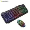 Gaming Keyboard And Mouse Mechanical USB Wired Gamer Keyboards Kit LED RGB Backlit Combo  1