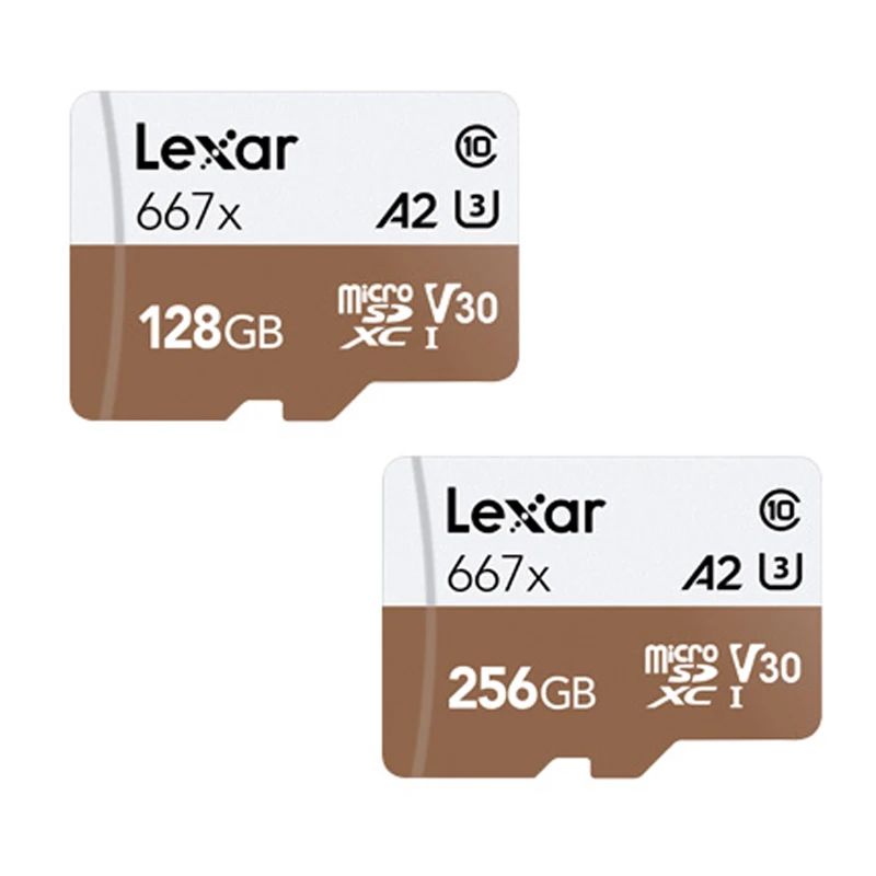 Оригинальная карта памяти Lexar до 100 флэш карты Micro SD 667x класс 10 256 ГБ 128 Бесплатный