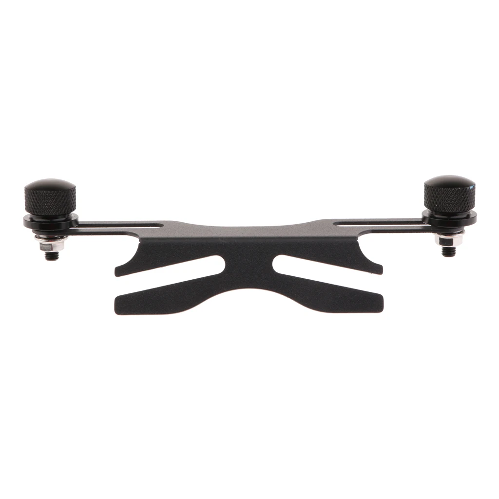 Adjustable Universal Motorcycle Cafe Racer Rear License Plate Holder Mount Bracket - Black