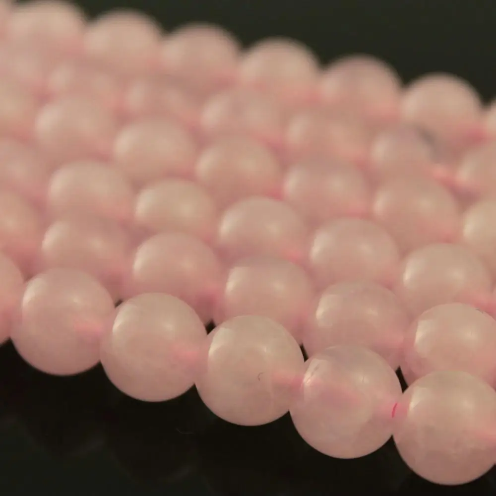 

Natural Round Rose Quartz Milky Pink Gemstone Loose Beads 4 6 8 10 12 mm For Necklace Bracelet DIY Jewelry Making 15inch Strand