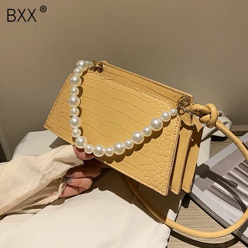 

[BXX] Crocodile Pattern Small PU Leather Crossbody Bags For Women 2020 Autumn Fashion Lady Shoulder Handbags Travel Bag HN938