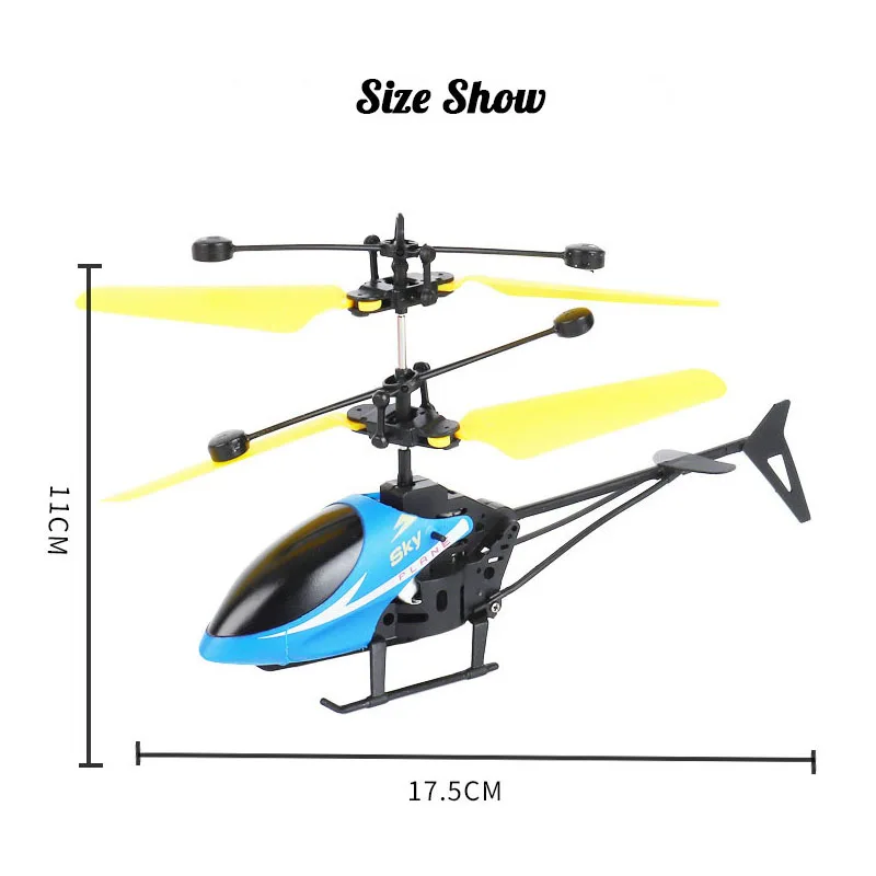 Mini Remote Control Helicopter Toy Fashionable Infrared Sensor Kids Toys New Children's Rechargeable Hovercraft Toy Plane