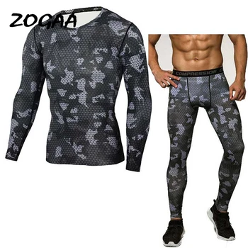 

ZOGAA New Men Fashion Two Piece Set Male Casual Sportswear Sweatshirt & Pants Sets Men's Casual Running Tracksuit