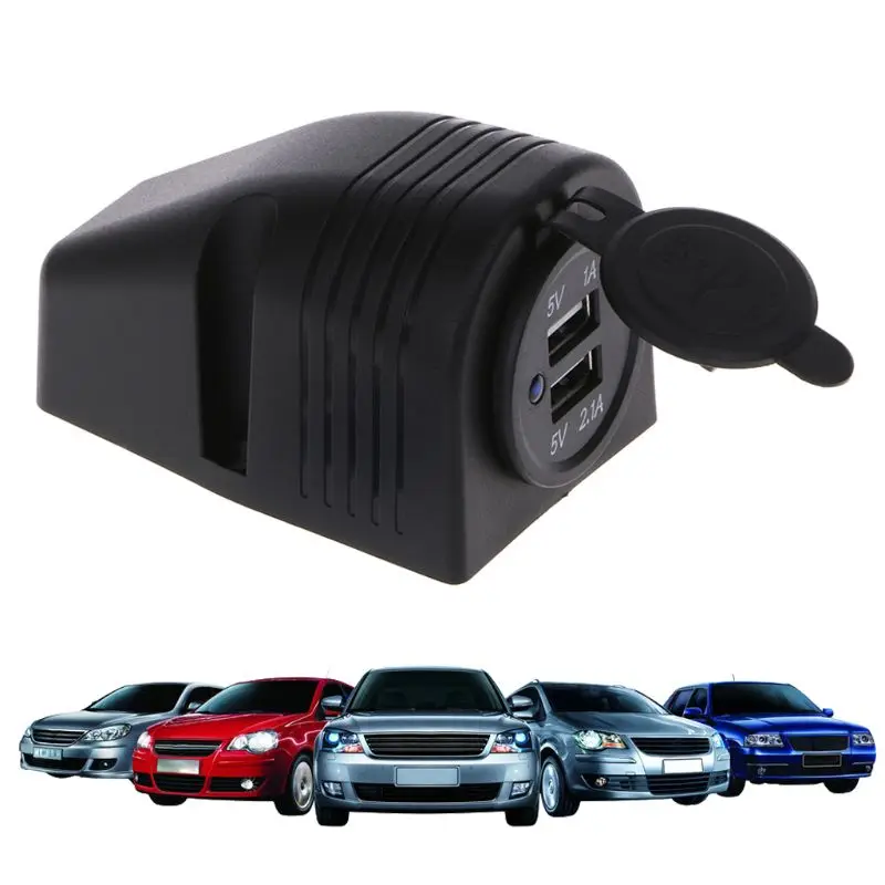 12V 24V Dashboard Mount Dual USB Панель зарядное устройство адаптер для автомобиля лодка морской грузовик