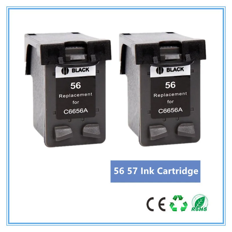 2x BK C6656a C6657a чернильный картридж для hp 56 57 для hp 56 для hp 57 56XL 57XL с чернилами hp Deskjet 450 450cbi 450ci 450wbt F4140 F4180 5150 5550