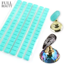 Colle auto-adhésive pour faux-ongles, 96 pièces, pour la pratique de la manucure, fixateur en argile, Plasticine réutilisable, CH1783