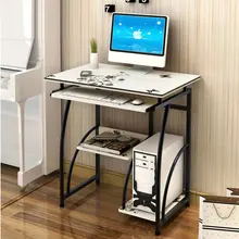 Bureau d'ordinateur, bureau d'art à domicile, piano givré, comptoir élargi et tuyau en acier épais, chambre à coucher, élégant et simple