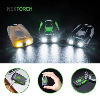 

NEXTORCH Laser Pointer High Power LED Keychain Light 60 Lumen Rechargeable Led Camping Portable Pocket Light Lantern Searchlight