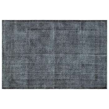 

Handmade Gray Vintage Overdyed Turkish Area Rug 182x284 Cm-5'12''X9'4''