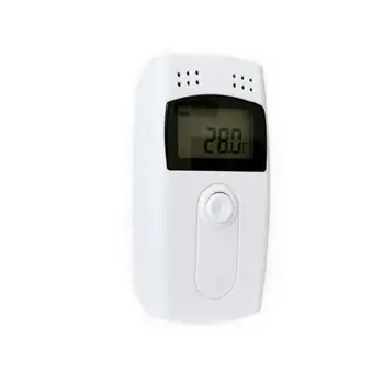 

LCD USB Mini Temperature Humidity Recorder Data Logger PDF Word Excel Print Built in External Sensor Audio Alarm