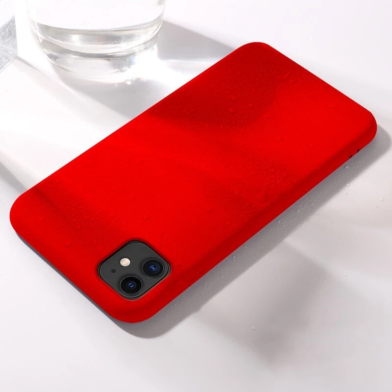 Жидкий чехол для Apple iPhone 11 Pro Max TPU силиконовый мягкий чехол для iPhone 11/11 Pro матовый цвет задняя крышка чехол capa