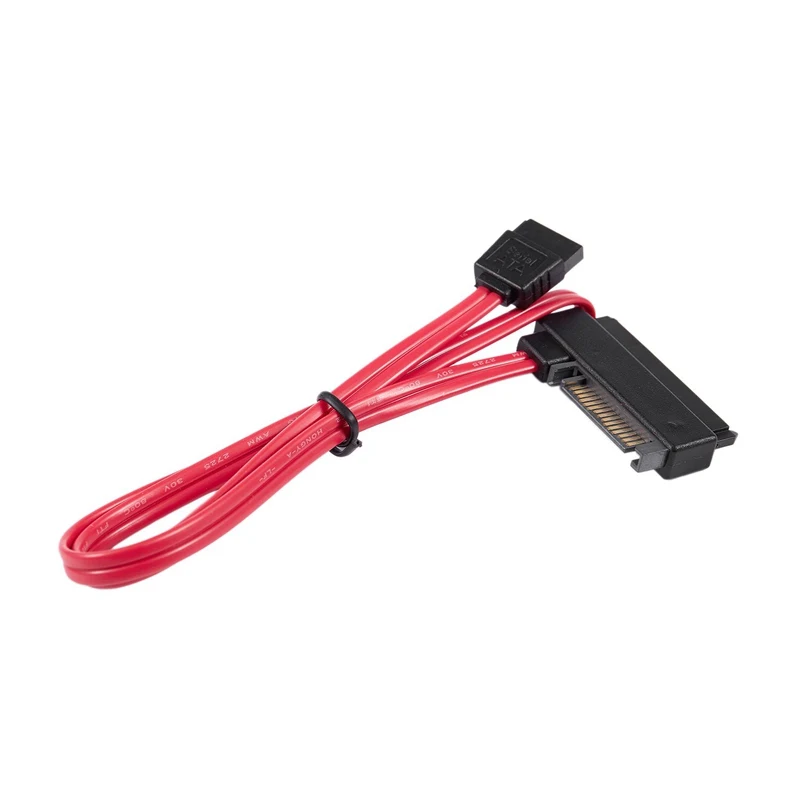 SFF-8482 SAS 29 Pin+ 15 Pin to 7 Pin SATA кабель адаптера питания красный