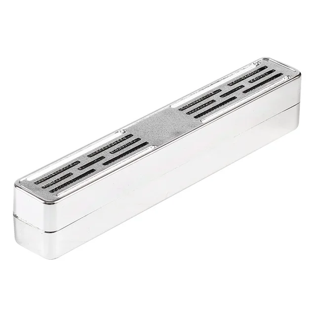 1pc Rectangular Humidor Smoking Cigar Humidor Humidifier Bar-type Tobacco Gadget for Cigar-mate silver