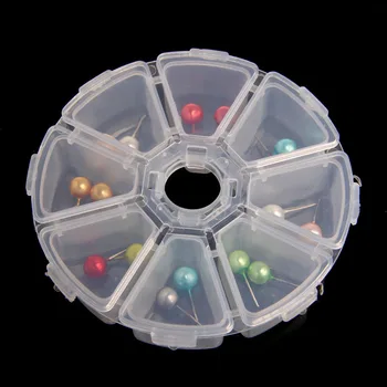

1 Pc 8 Slot Plastic Jewelry Box Bead Nail Storage Container Craft Organizer Holder Case Display Showcase Tool