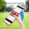 CRESTGOLF Golf Scorecard Holder Pu Leather Yardage Book Golf Score Wallet Golf Score Card Pocketbook Golf Gift Accessories 6
