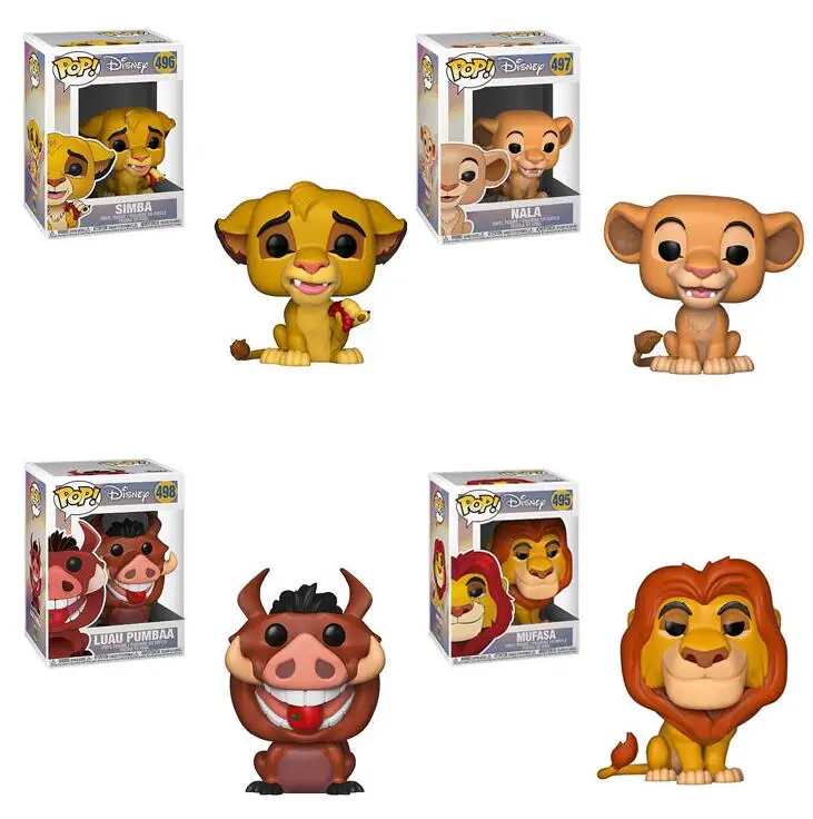Funko POP Lion King SIMBA LUAU PUMBAA MUFASA ПВХ 2020 фигурки аниме игрушки для детей подарок на день