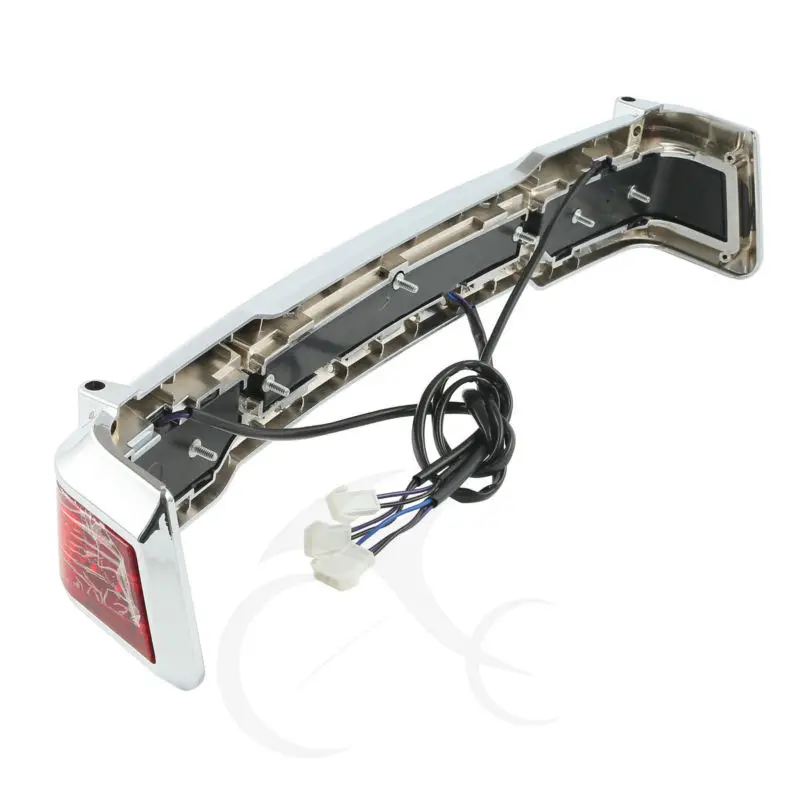 Хромированный Светодиодный задний стоп-сигнал для Harley Touring Trunk King Tour Pack wrap Electra Glide 1997-2008 мотоцикл