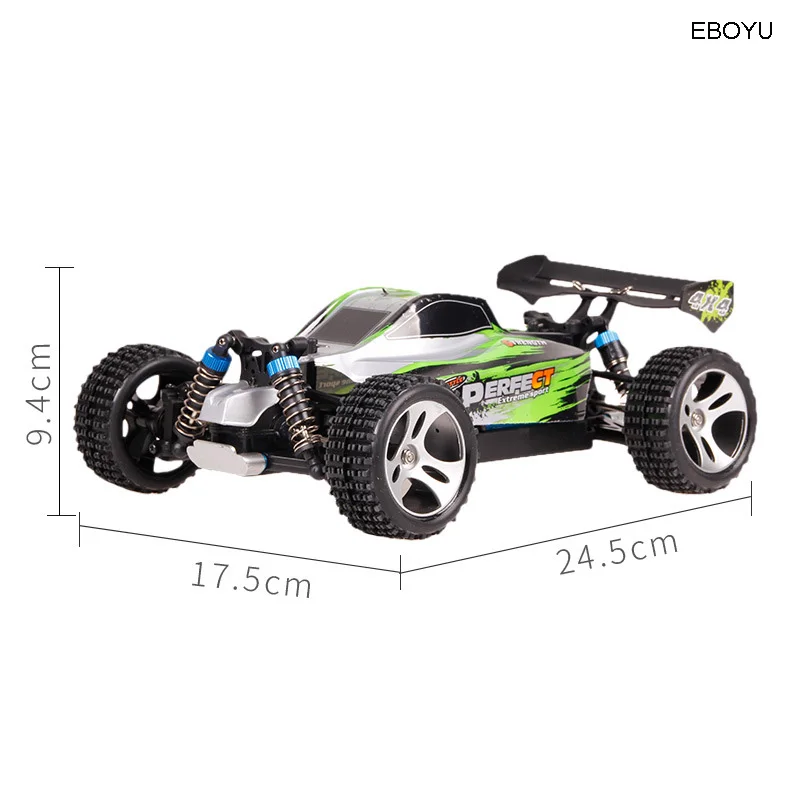WLtoys A959A A959 A RC автомобиль 2 4 ГГц 1:18 весы 4WD 35 км/ч Высокая Скорость гоночный