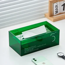

Napkin Holder Acrylic Box for Napkins Home Decor Hotel Creative Transparent Acrylic Tissue Box Storage Rack Modern Home Storage