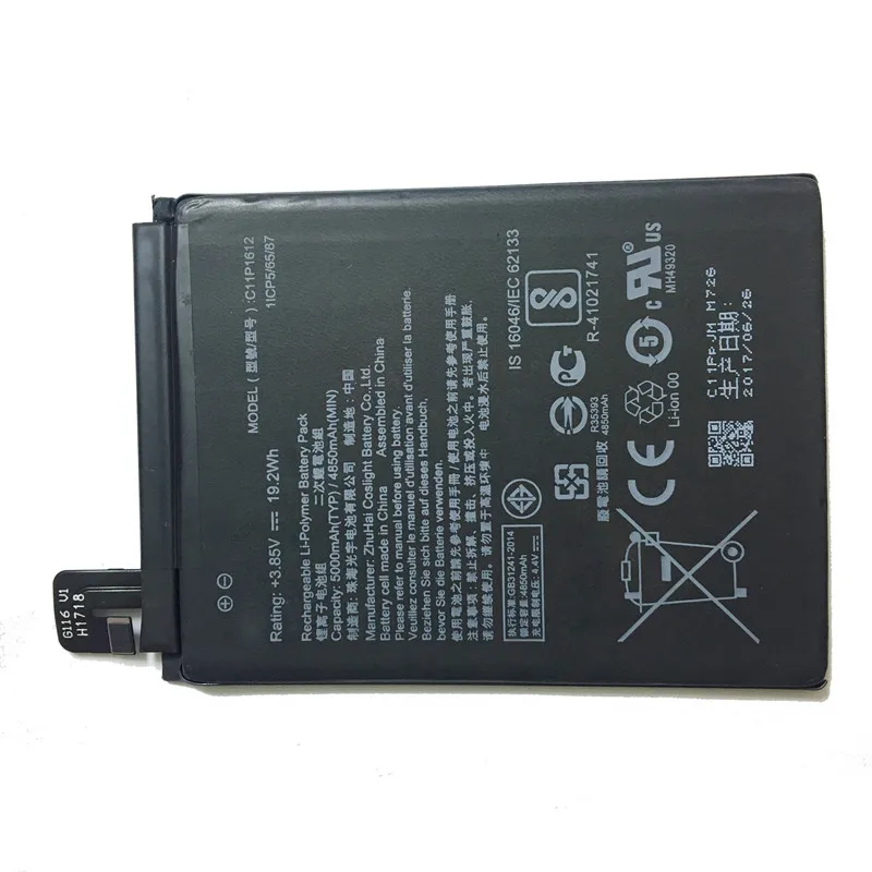 4850 мАч C11p1612 Аккумулятор для ASUS Zenfone 4 Max Pro Plus ZC554KL X00ID 5," для Asus Zenfone 3 ZOOM ZE553KL Z01HDA