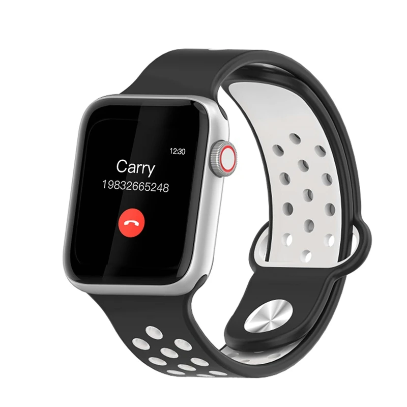 LEMFO Смарт часы Полный сенсорный экран для сердечного ритма шагомер сообщение напоминание телефон часы для мужчин женщин для Apple Android телефон - Цвет: silver black