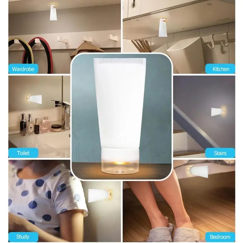 Creative Small Light Silicone Vibration Switch LED Night Lamp Room Decor Support Dropshipping