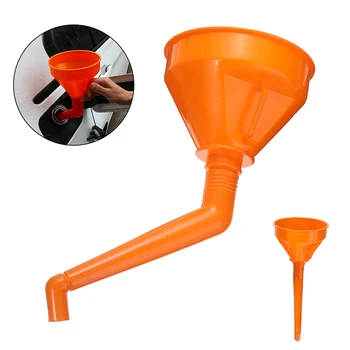 

1pc Plastic Large Ddtachable Flexible Neck Funnel Fuel Petrol Truck Car Van Service Repair Tool 240mm Length