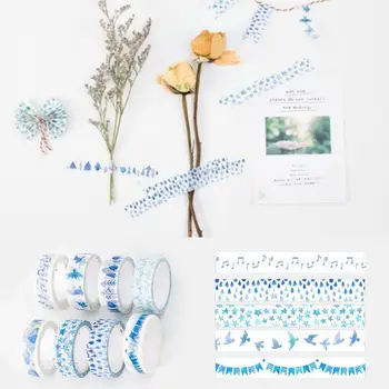 

Washi Tape Fancy Haze Blue 7m Scrapbooking DIY Decorative Tape Gifts Self Adhesive Masking Tape