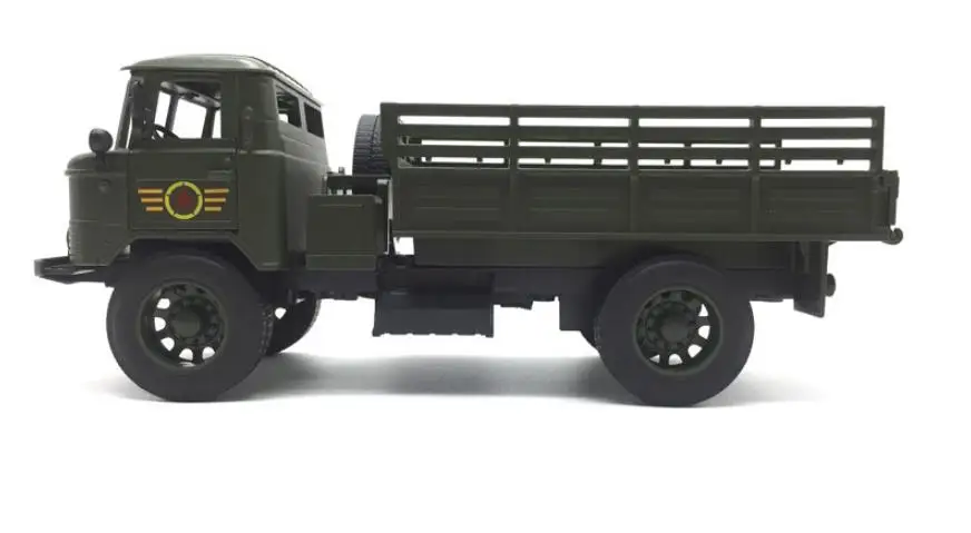 Высокая имитация Автопогрузчик из сплава модель машины пикап, 1:20 игрушка/машинка Военный грузовик, Моделирование звука и управления светом