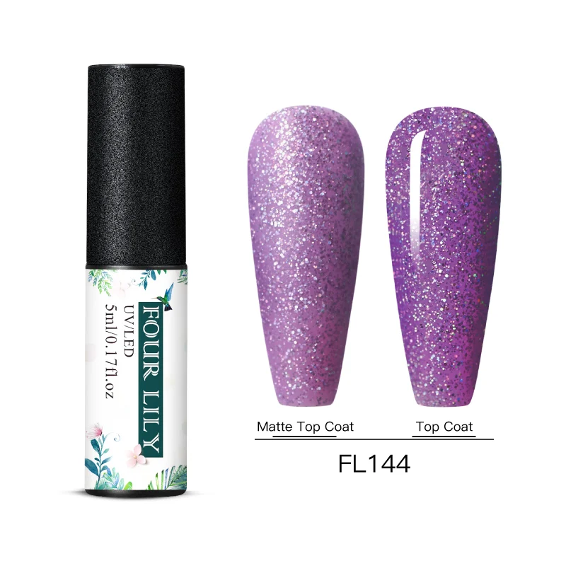 BS06915 Four Lily Gel Nail Polish Pure Color Semi Permanent UV Gel Nail Polish Gel For Manicure Varnish Paint Hybrid Nail Art Lacquer - Цвет: BS06915