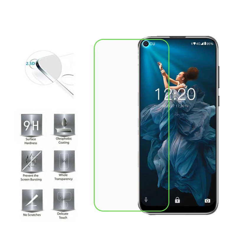 Закаленное стекло для Oukitel C17 Pro Высококачественная защитная пленка