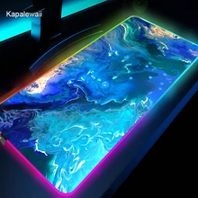 Strata líquido 900x400mm rgb grande tapete de mouse anime portátil mouse pad notbook xxl teclado do computador jogo mousepad gamer esteiras