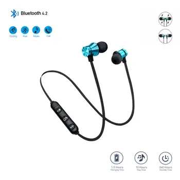 

py 4.2 Sports magnet Stereo Bluetooth Earphone With HD Mic Wireless Sport Headset Earbuds For Android IOS