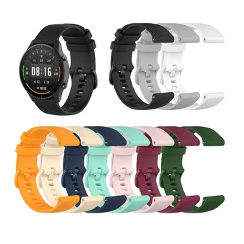 

22mm Smartwatch Watchband Texture Watch Strap for Haylou Solar for Huawei Watch GT for Xiaomi Watch Color/ BW-HL3 BW-AT1