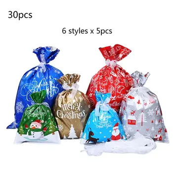 

Christmas Gift Bags Large Size Gift Wrapping Assorted Styles Christmas Present Bags Christmas Goody Bags Ribbon Ties Christmas