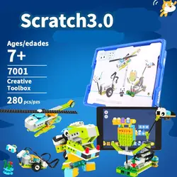 Технические части совместимы с Wedo2.0 Образовательные функции diy части 45300 WeDo 2,0 Набор строительных блоков самодельные игрушки подарки