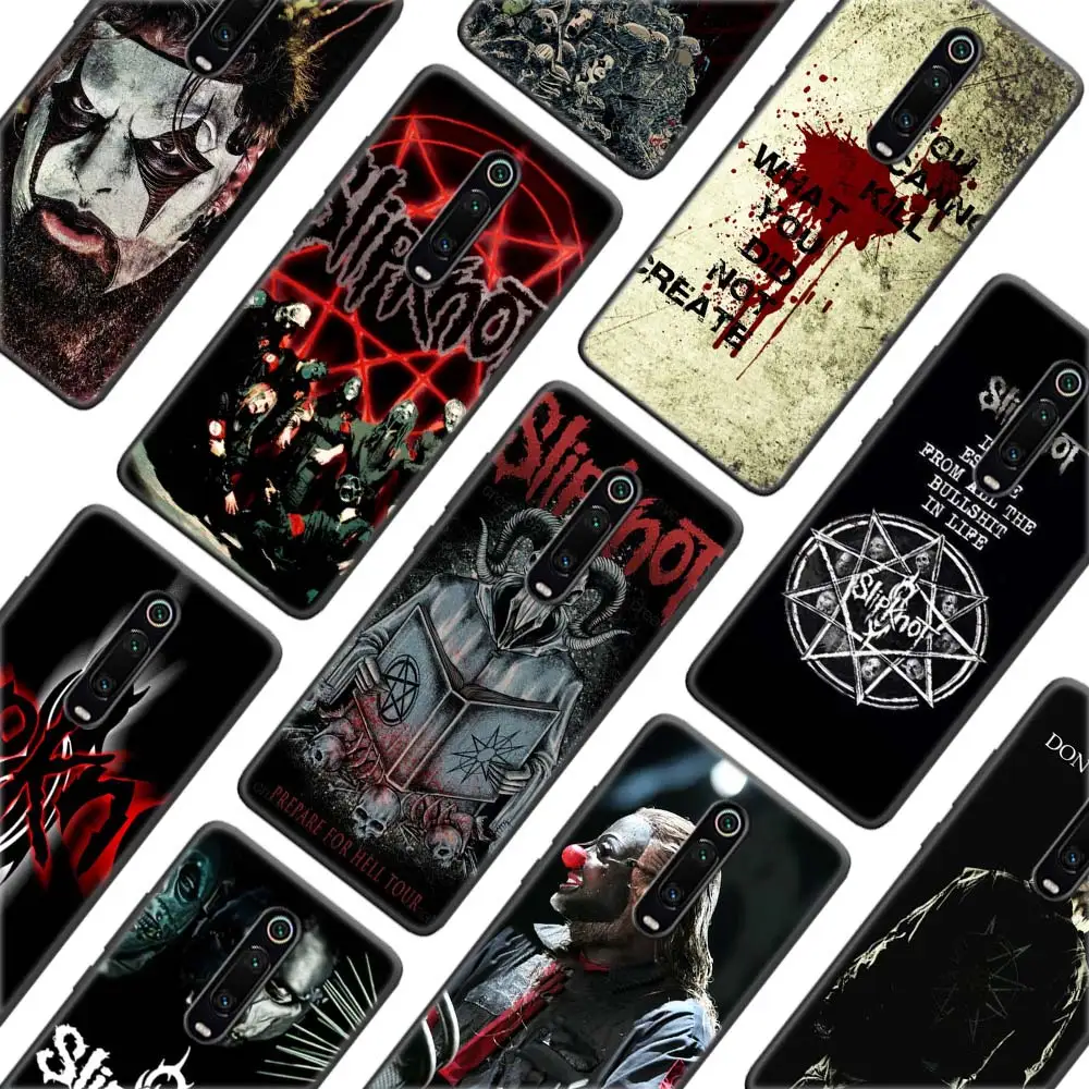 

Soft case for Xiaomi Redmi 6 Pro 6A 7 7A 8 8A K20 Pro K30 5G Redmi Note 8T 6 7 8 Pro Black Cover Slipknot Clown Corey Taylor