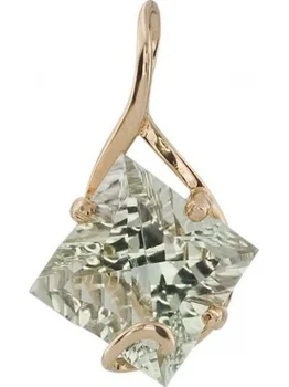 

Aloris pendant with 1 amethyst in red gold