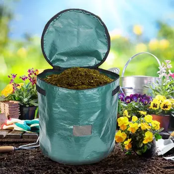 

Earthworm Manure Bag PE Corrosion Resistance Reusable Tree Planting Manure Bag For Home Gardening Flower Nursery