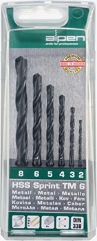 

Alpen 87653 DIN 338 HSS Sprint Punte, in Plastica, 6 Pezzi, Grigio