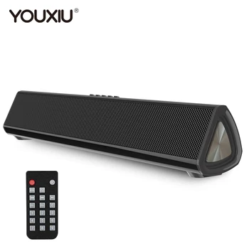 

YOUXIU 20W Computer Soundbar Portable Bluetooth Wireless Speaker Built -in Subwoofer Column Sound Bars for For Desktop PC/laptop