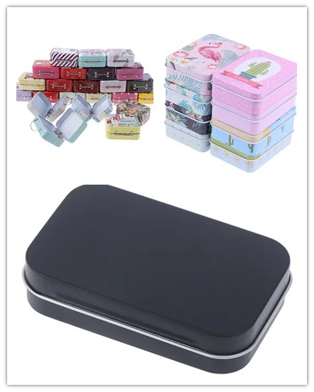 Portable Pill Box Case Metal Packing Tin Jar Boxes Small Medicine Case Coin Headphones Moisture-proof Travel Pill Box 3 Styles