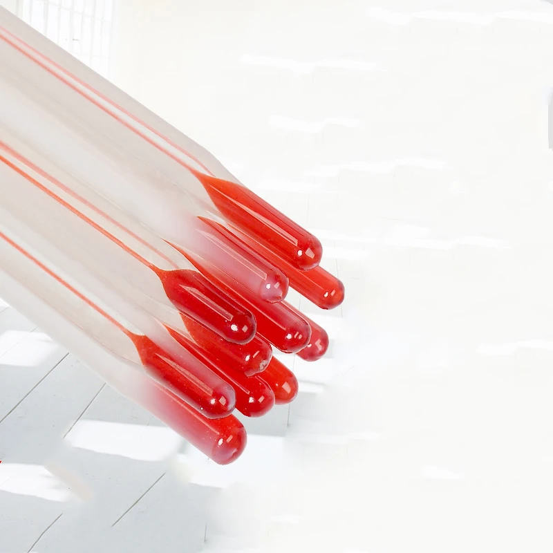 Спирт красный жидкий стеклянный термометр красная вода Термометр стеклянный стержень термометр барный стол измеритель температуры воды